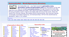 Desktop Screenshot of gymnasticsnet.com