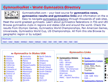 Tablet Screenshot of gymnasticsnet.com